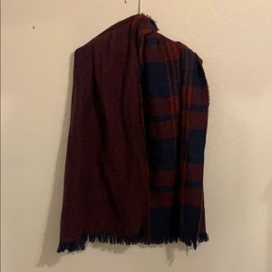Red and blue scarf